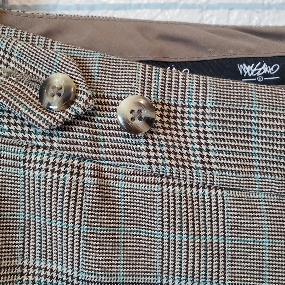 💚5/$25 Mossimo Plaid Neutral Trouser Dress Pants Size 2 - Picture 4 of 8